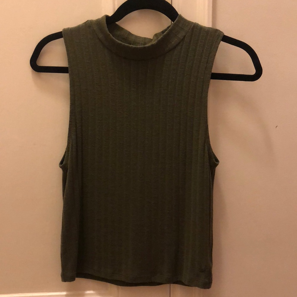 American Eagle mock neck tank top